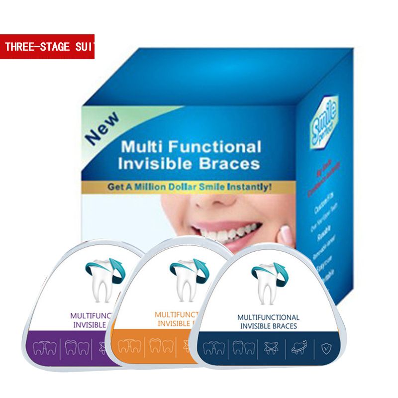 Dental Accessories 3 Stages Dental Braces Teeth Trainer Alignment Mouthpiece Tooth Orthodontic Brace Straightener For Adults
