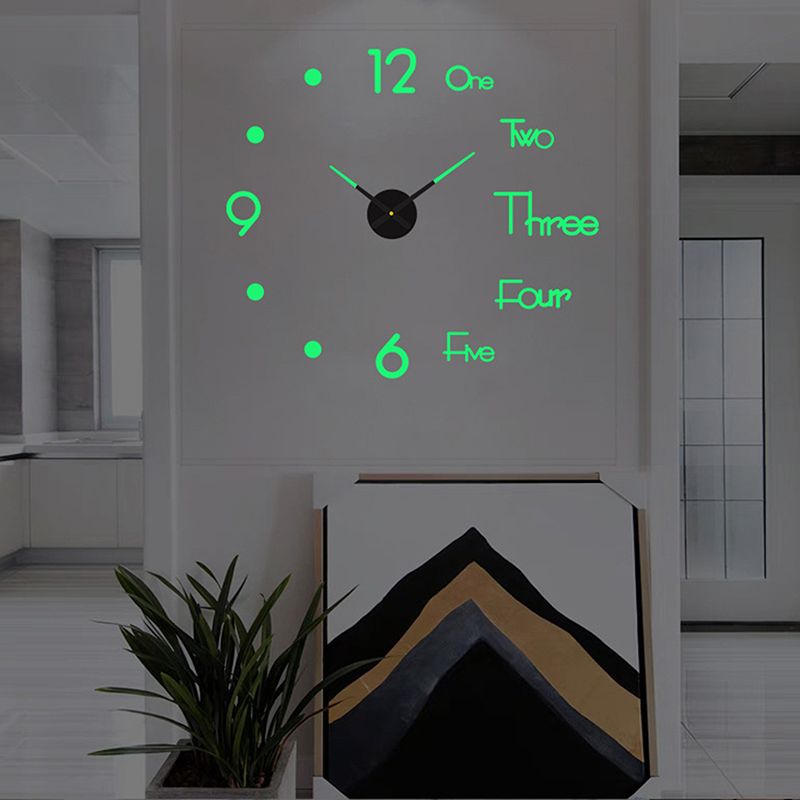 3D Wall Clock Mirror Wall Stickers Creative DIY Wall Clocks Modern Design Mute Quartz Needle Watch Home Decor 16 inch