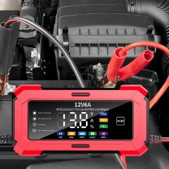 12V Car Battery Charger Fully Automatic Pulse Repair Charger Maintainer for Lifepo4 AGM Lead-Acid Lithium Battery in Stock
