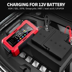 Car Battery Charger 12v Automobile Trickle Battery Charger Auto Shut/Off Automotive Maintainer for Truck Vehicle RV Maintenance