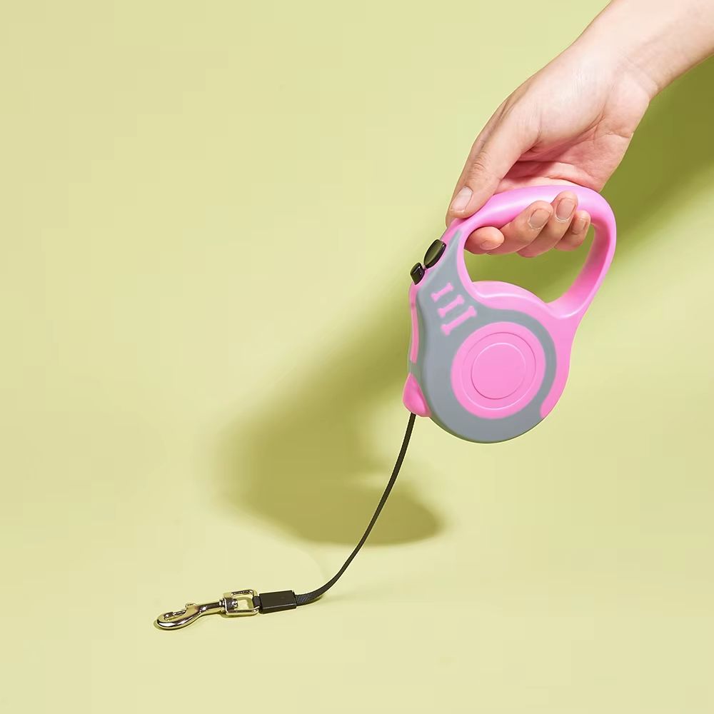 5m Dog Leash for Small Dogs Cat Automatic Retractable Durable Nylon Lead Puppy Outdoor Travel Walking Hiking Traction Rope