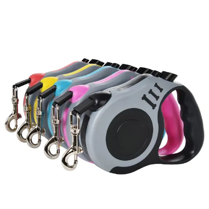 5m Dog Leash for Small Dogs Cat Automatic Retractable Durable Nylon Lead Puppy Outdoor Travel Walking Hiking Traction Rope