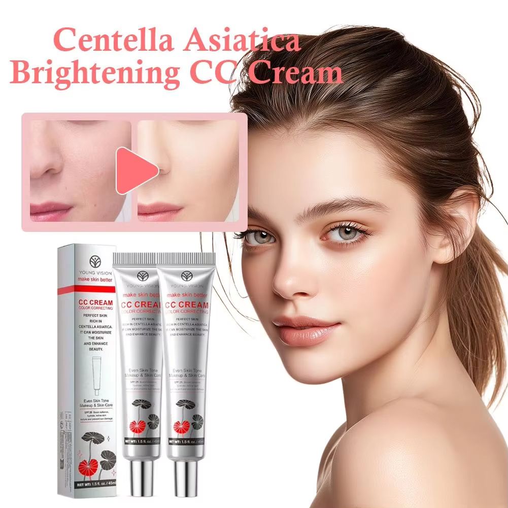 Brightening CC Cream Centella Asiatica Repair BB Cream Lasting Natural Whitening Concealer Makeup Primer Color Correcting Cream