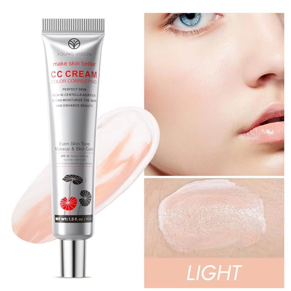 Brightening CC Cream Centella Asiatica Repair BB Cream Lasting Natural Whitening Concealer Makeup Primer Color Correcting Cream