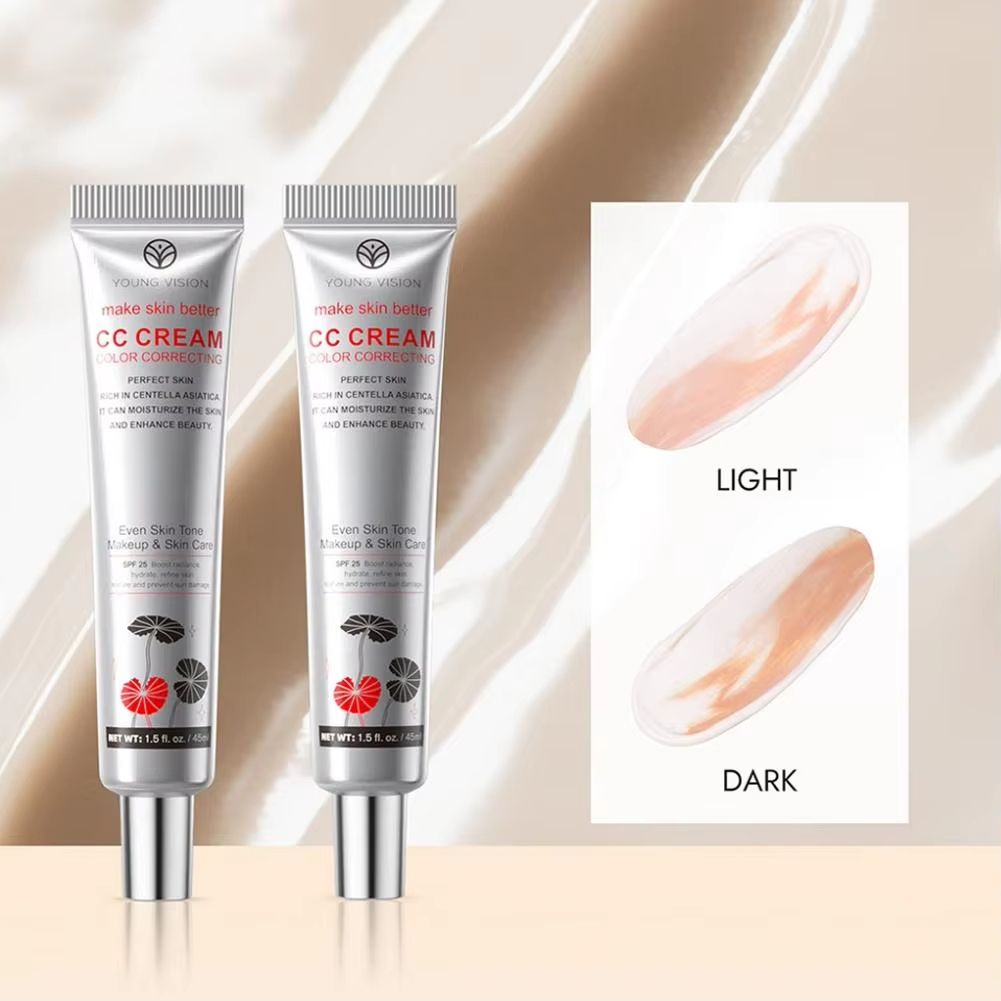 Brightening CC Cream Centella Asiatica Repair BB Cream Lasting Natural Whitening Concealer Makeup Primer Color Correcting Cream