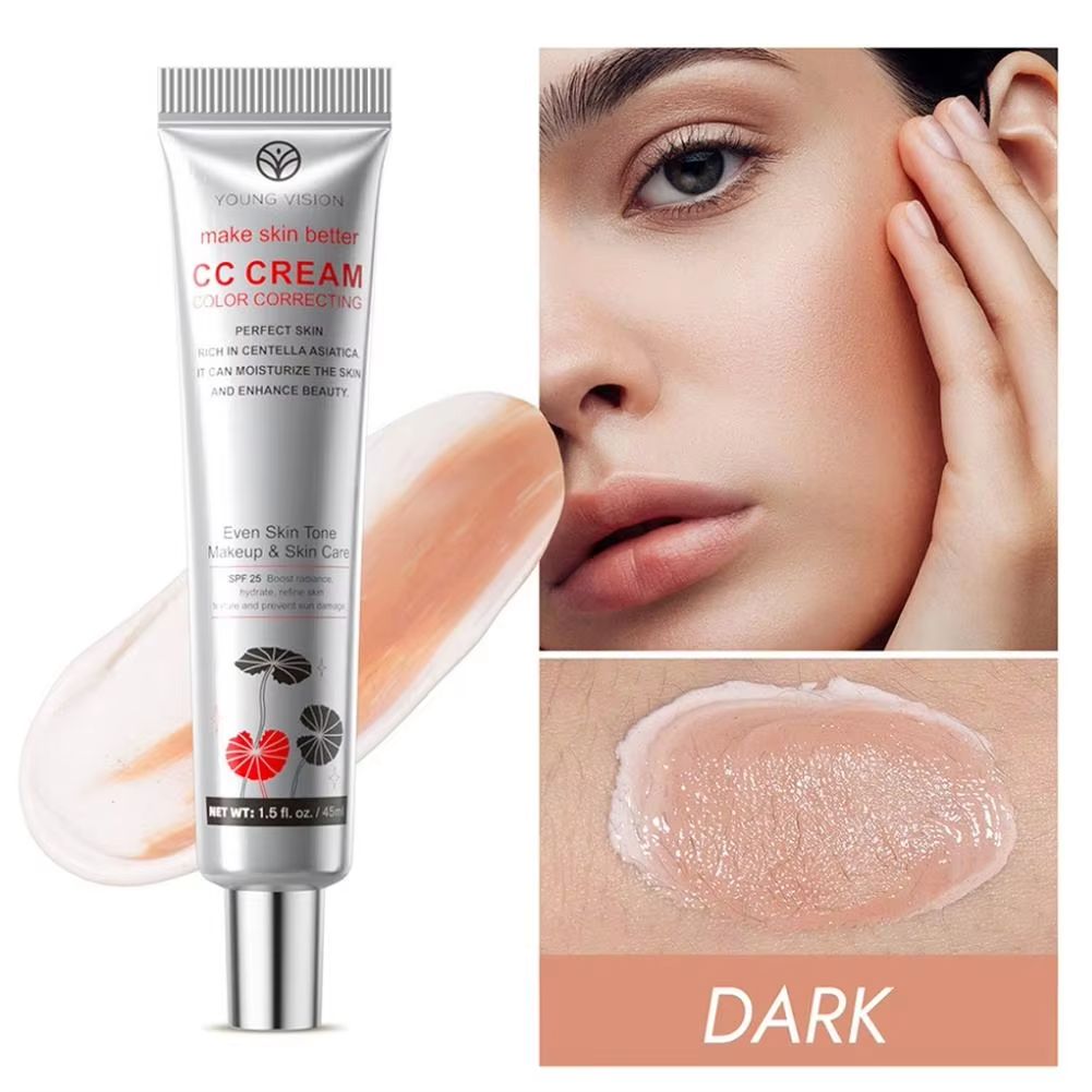 Brightening CC Cream Centella Asiatica Repair BB Cream Lasting Natural Whitening Concealer Makeup Primer Color Correcting Cream