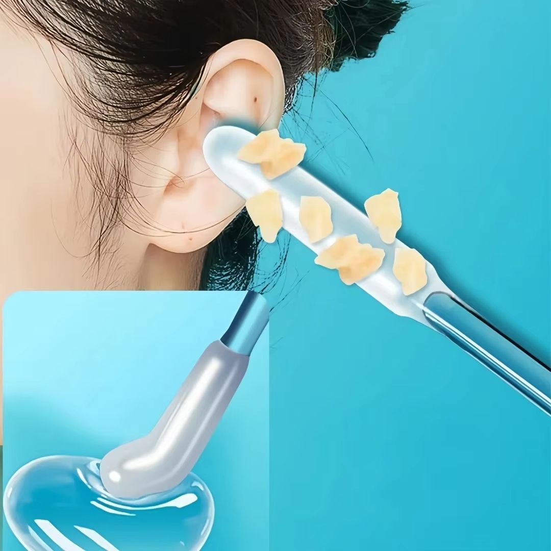 24Pcs Disposable Silicone EarWax Remover sticky ear pick For Kids Olders Adult S/L Ear Cleaner Reusable Adhesive Earpick