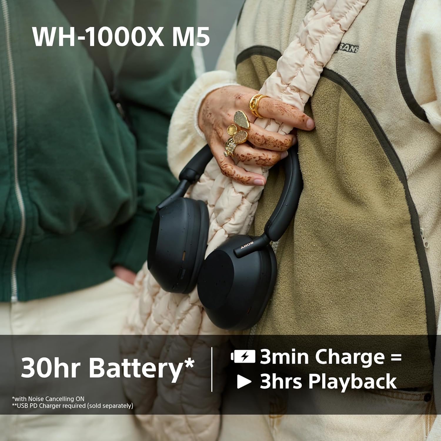 Sony WH-1000XM5 The Best Wireless Noise Canceling Headphones, Black,Pink and Silver