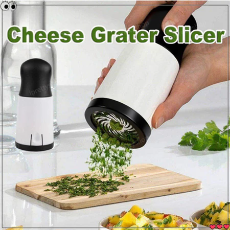 Cheese Slicer Butter Cutter Vegetable Cutter Fine and Course Cheese Mill Grater Handheld Butter Cutter Kitchen Tool Food