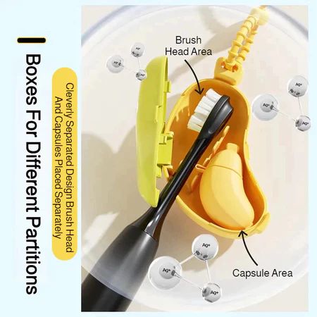 Banana Toothbrush Box Set Portable Toothbrush Head And Toothpaste Case Travel Supplies