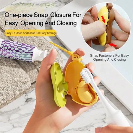 Banana Toothbrush Box Set Portable Toothbrush Head And Toothpaste Case Travel Supplies