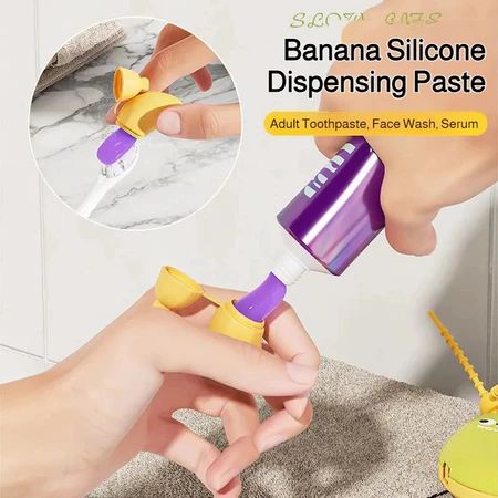 Banana Toothbrush Box Set Portable Toothbrush Head And Toothpaste Case Travel Supplies