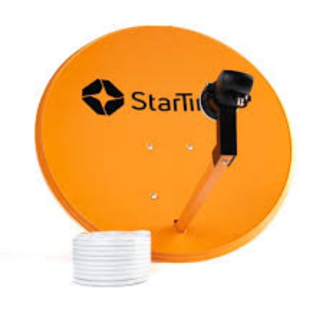 Startimes Dish full kit Sat3 plus Extra offer 1month smart bouquet for free worth 999, 100+ channels