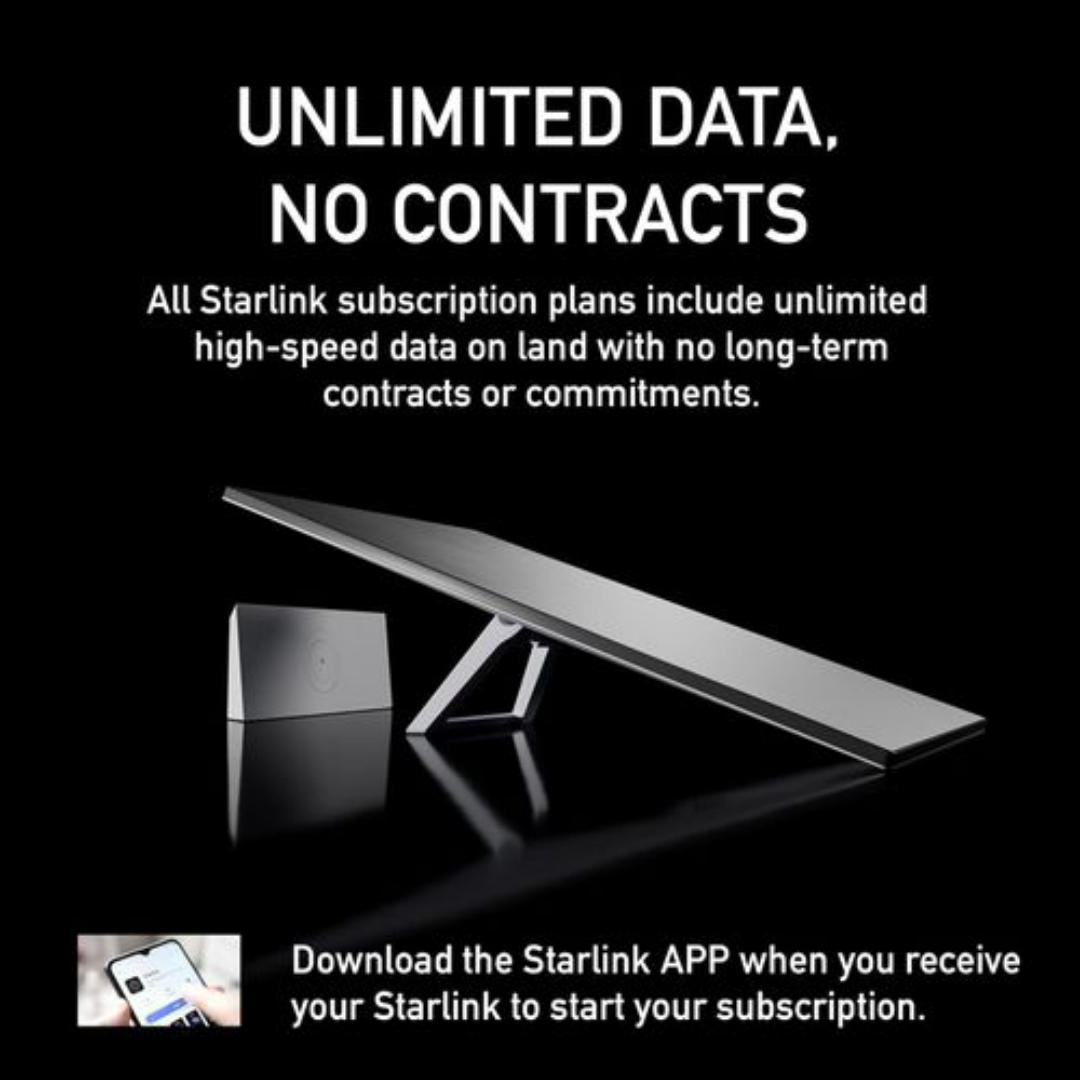 Starlink Kit: High-Speed, Low-Latency Internet with Gen 3 Router, Wi-Fi 6