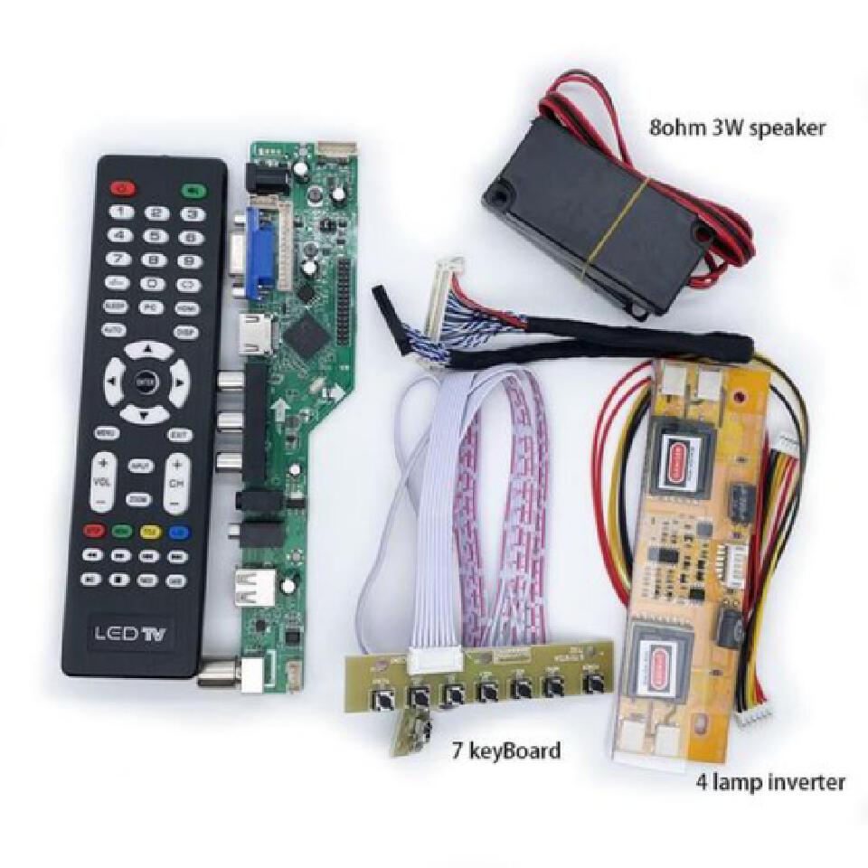 Generic V53 LCD LED TV controller Driver board VGA HDMI USB tv motherboard