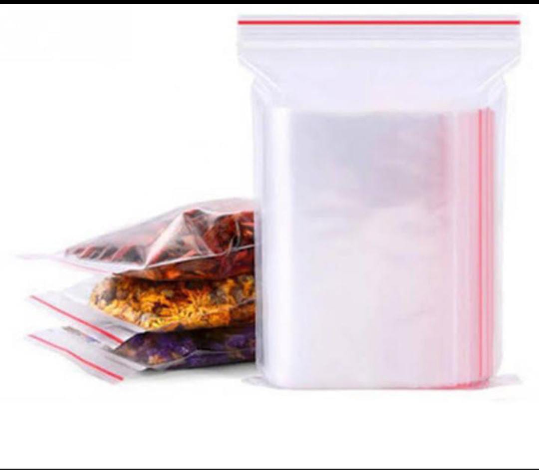 ZIPLOCK BAGS. 100 Pcs Ziplock Bags With Zip 2kg Robust Pack Of 100, Plastic Bags, Reusable Ziplock Bags, Poly Bags For Organising Zip Bags Packing Films, Transparent design for easy identification.