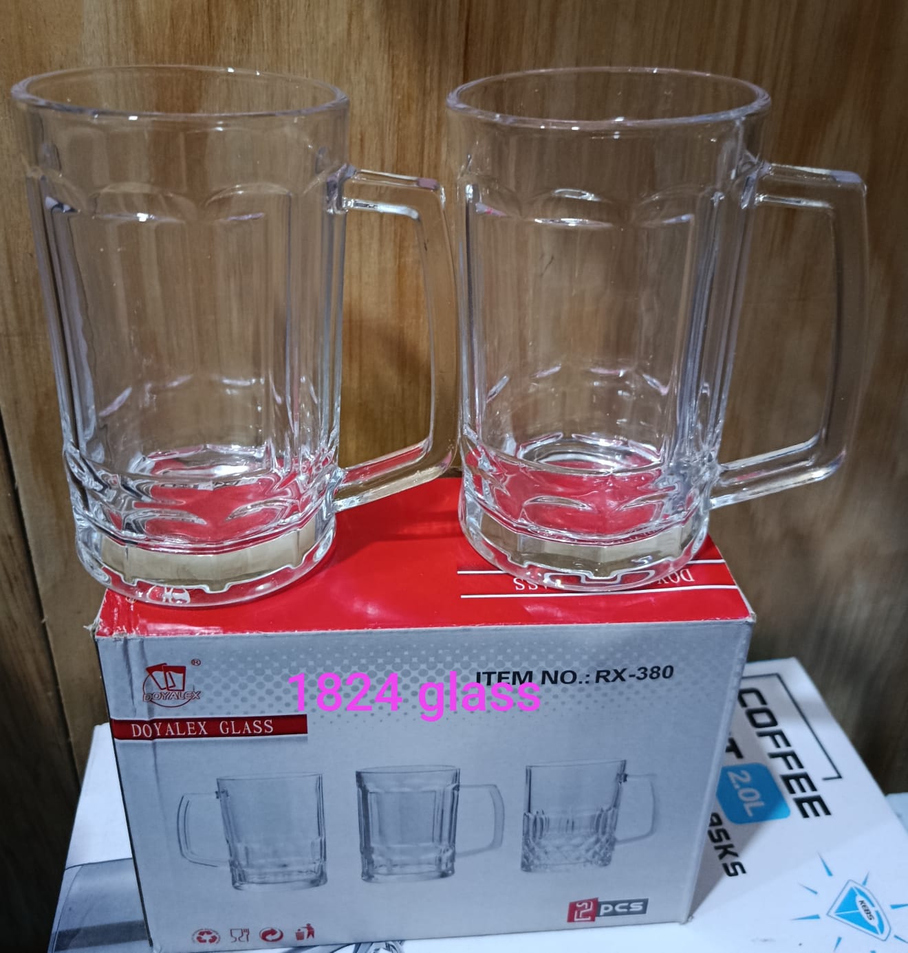 BEER MUGS. 2pcs Beer/Dawa Mug, enhances the visual appeal and creates an inviting presentation that complements any setting, from casual gatherings to special occasions.