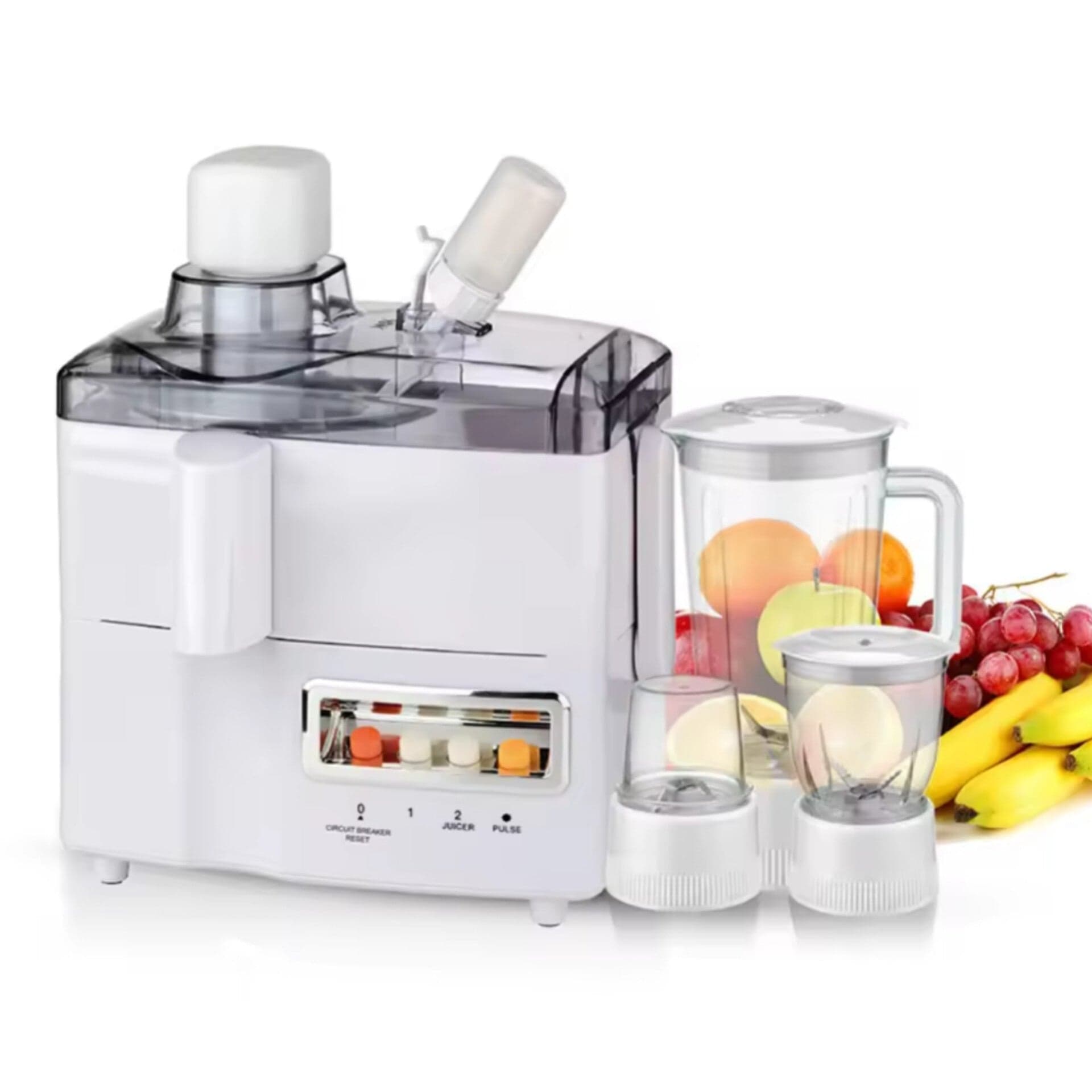 BLENDER. 4 in 1 primadale blender, Energy efficient with Low power consumption, Powerful Motor- 350 W, 6 Edges Stainless Steel Blades, Food-graded abs Material, Auto Heat Protection