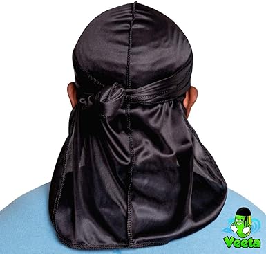 Superior Silk Durag - Smooth Silk Durag for Men & Women, Long Double Wide Straps, Outside Seam Triple Stitch Du Rag