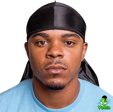 Superior Silk Durag - Smooth Silk Durag for Men & Women, Long Double Wide Straps, Outside Seam Triple Stitch Du Rag