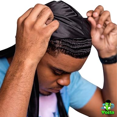 Superior Silk Durag - Smooth Silk Durag for Men & Women, Long Double Wide Straps, Outside Seam Triple Stitch Du Rag