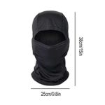 Black Ski Mask Balaclava Face Mask, Motorcycle Outdoor Premium Ninja Mask