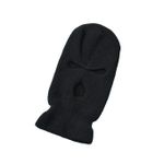 3 Hole Winter Knitted Mask, Outdoor Sports Full Face Cover Ski Mask Warm Knit Balaclava for Adult