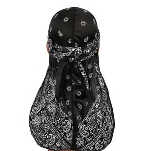 BEST QUALITUY PROFESSIONALLY STITCHED DURAG Imported Super Fine Quality Unisex Men Women Silk Durag Doo Rag Long Tail Headwrap Chemo Cap