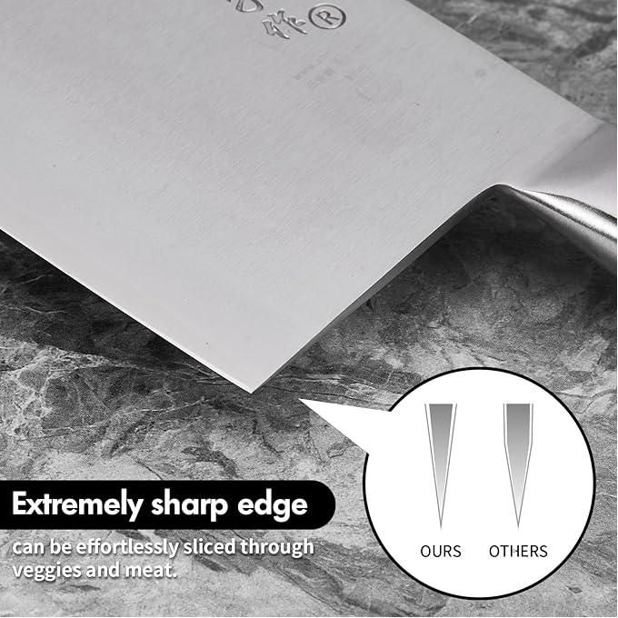 Kitchen Knife Versatile Butcher Cleaver Chopper Knife Slicing Meat Chopping Bones For Home Kitchen And Restaurant