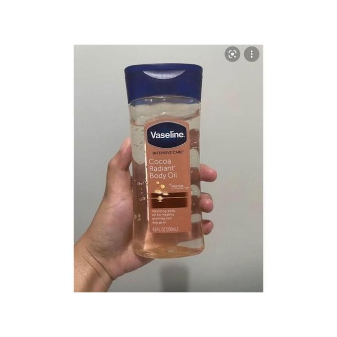 Vaseline Cocoa Radiant Body Oil WithPure Cocoa Butter-200ml