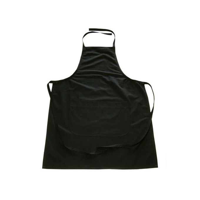 Plain Unisex Chef Work Apron - Black