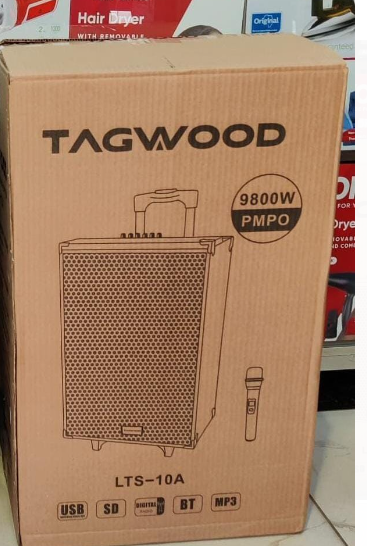 TAGWOOD 10A Outdoor Speaker, Bluetooth Microphone, Battery