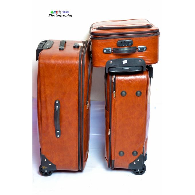 Pioneer PU Brown Leather Bags & Travel Suitcases – Sophistication & Durability for Your Journey