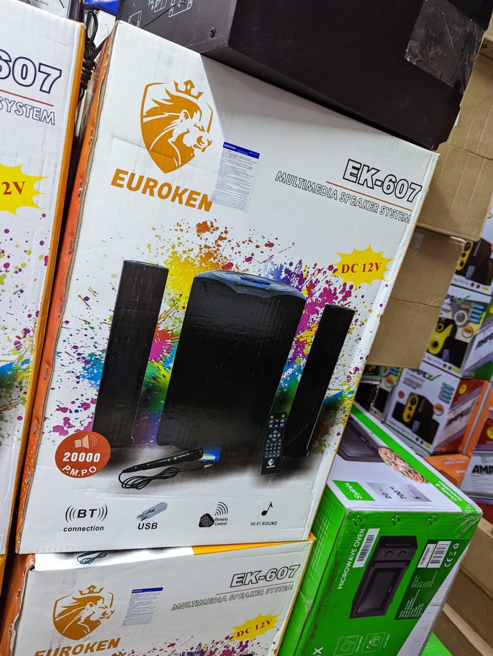 Euroken sub woofer system 200000W PMPO EK-.607