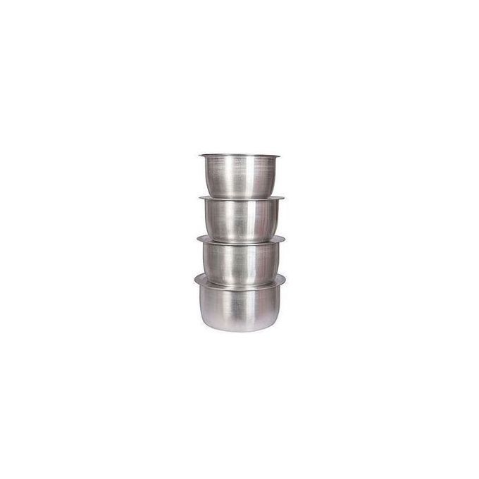 4PCS Ultra Heavy-Duty Aluminum Sufuria Set – Unbreakable Cookware-SIZE (1-4)