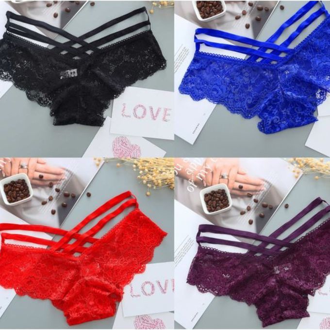 3PCS Sexiest Strappy Master Lace Panties , Sexy Panties for Ladies