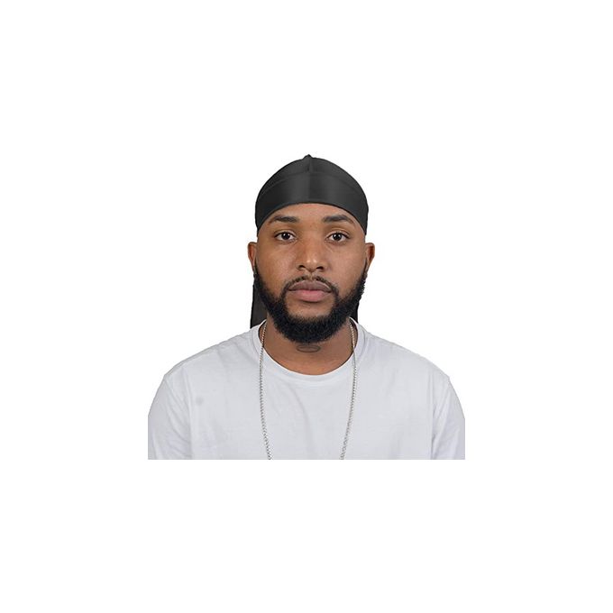 PROFESSIONALLY STITCHED DURAG Imported Super Fine Quality Unisex Men Women Silk Durag Doo Rag Long Tail Headwrap Chemo Cap
