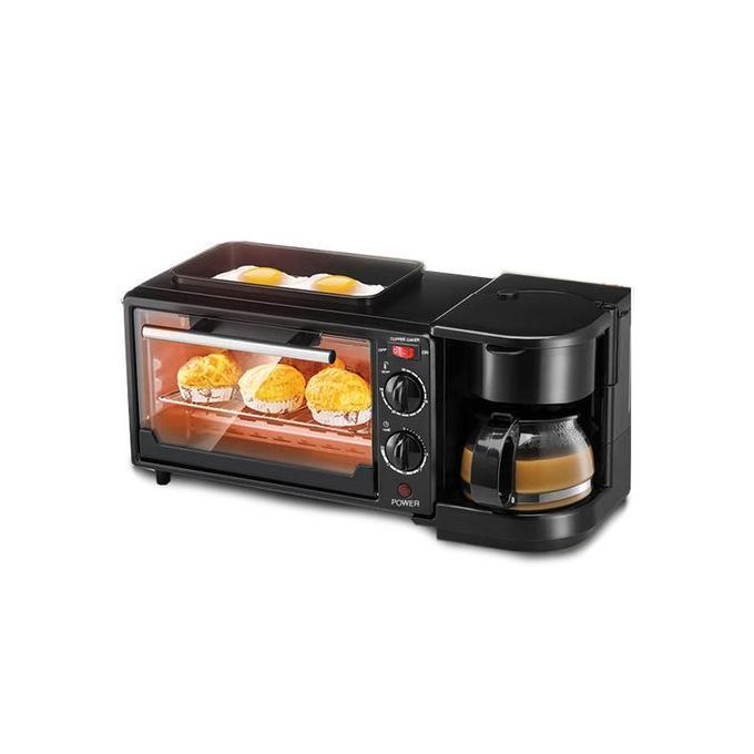 Nunix 3 In 1 Breakfast Maker With Oven And Coffee Maker