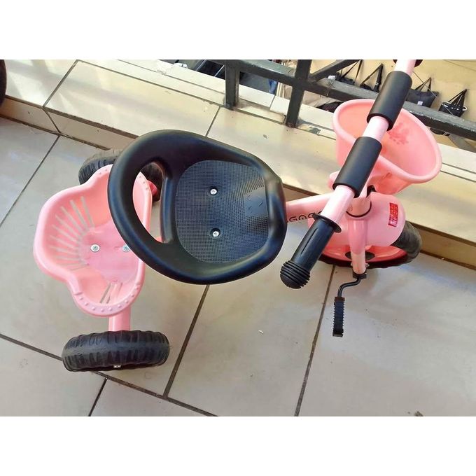 Kids Tricycle  Adjustable Seat, Safety Harness, Storage Basket & Sunshade  For Ages 1–5
