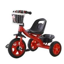 Kids 3-Wheel Tricycle – Adjustable Seat, Safety Handlebar & Storage Basket – For Boys & Girls (2–6 Years)
