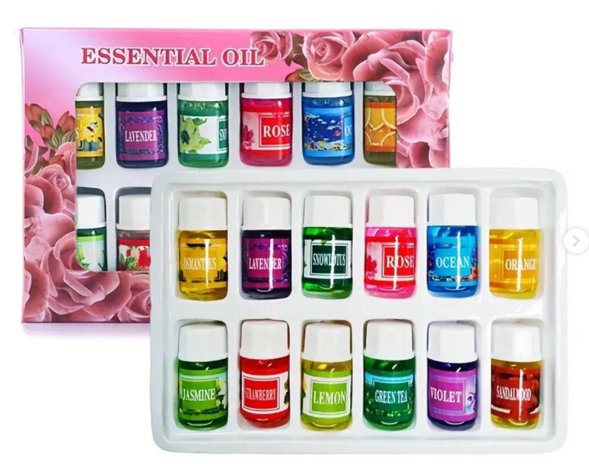 12 Pack Aromatherapy Essential Oil Scents for Home, Candle Making Supplies Pure Aromatherapy Oils for Humidifiers
