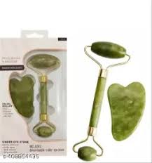 Jade Roller & Gua Sha Facial Massage Kit – Natural Stone Set for Anti-Aging, Puffiness Reduction & Skin Lifting Therapy