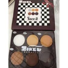 6-Color Face Powder & Foundation Palette – All-in-One Matte Finish Compact for Contouring, Highlighting & Full Coverage