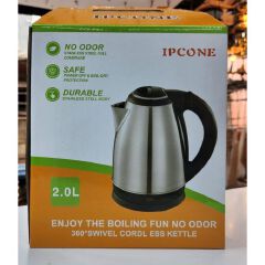 IPCONE 2L Energy Efficient Electric Water Kettle Heater Jug Cordless Stainless Steel Electric Kettle