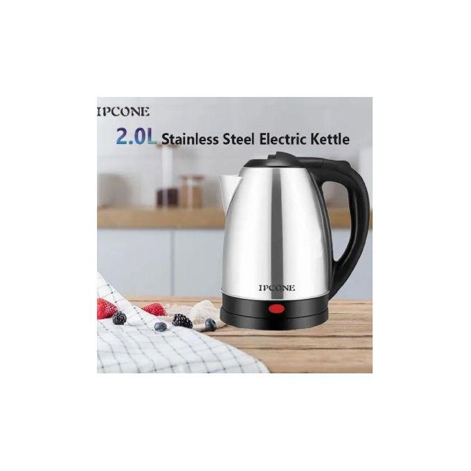 IPCONE 2L Energy Efficient Electric Water Kettle Heater Jug Cordless Stainless Steel Electric Kettle