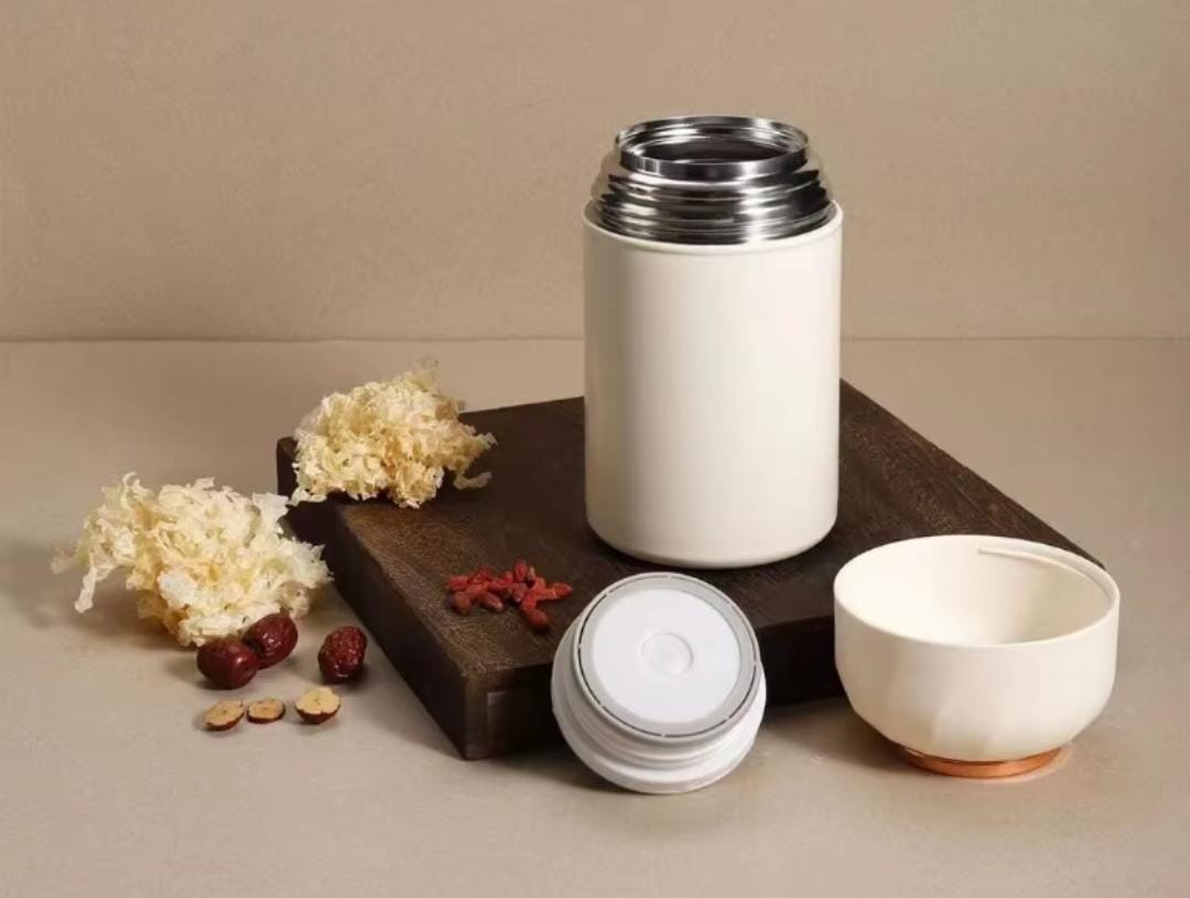 1050ml Classic food flask thermos with foldable spoon