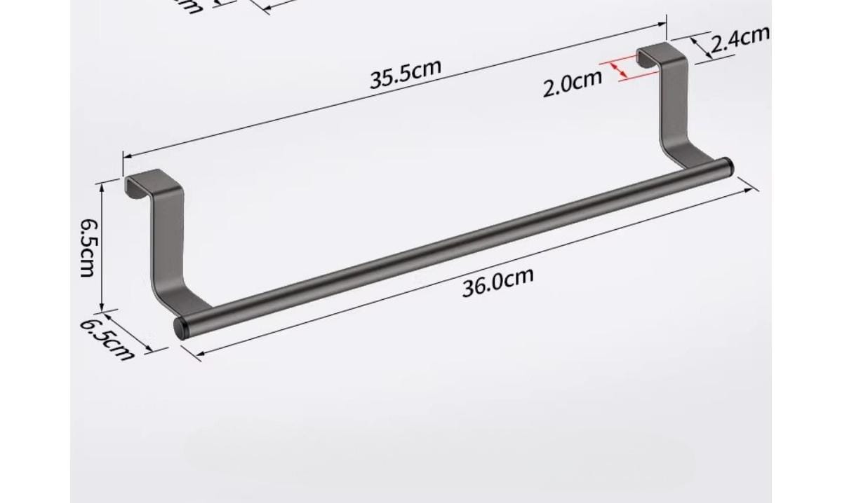 Towel Rack Over Door Towel Bar Hanging Holder Stainless Steel Bathroom Kitchen Cabinet Towel Rag Rack Shelf Hanger