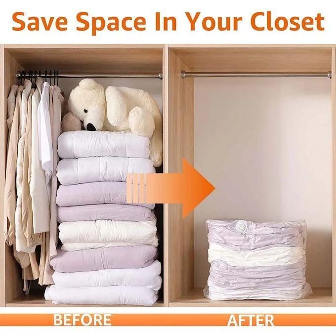 5 Pcs Vacuum Compression Storage Bags Space Saver