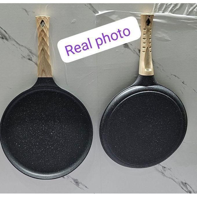 High Quality Granite Chapati Pan 28cm – Non-Stick Flat Tawa for Chapati, Pancakes & Roti (Gas & Induction Compatible)