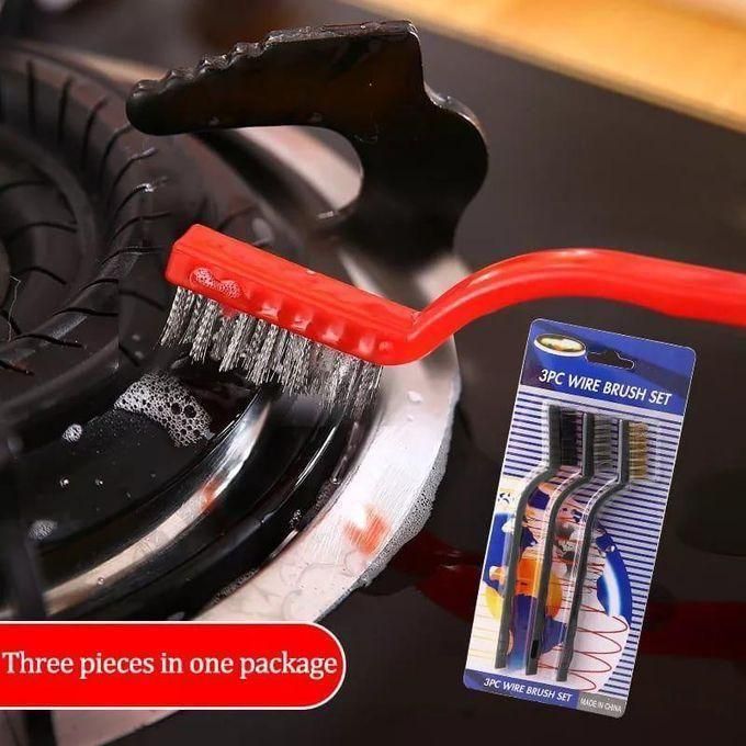 3Pcs Cleaning Brushes Kitchen Range Hood Degreasing Decontamination Cleaning Tool Wire Small Brush
